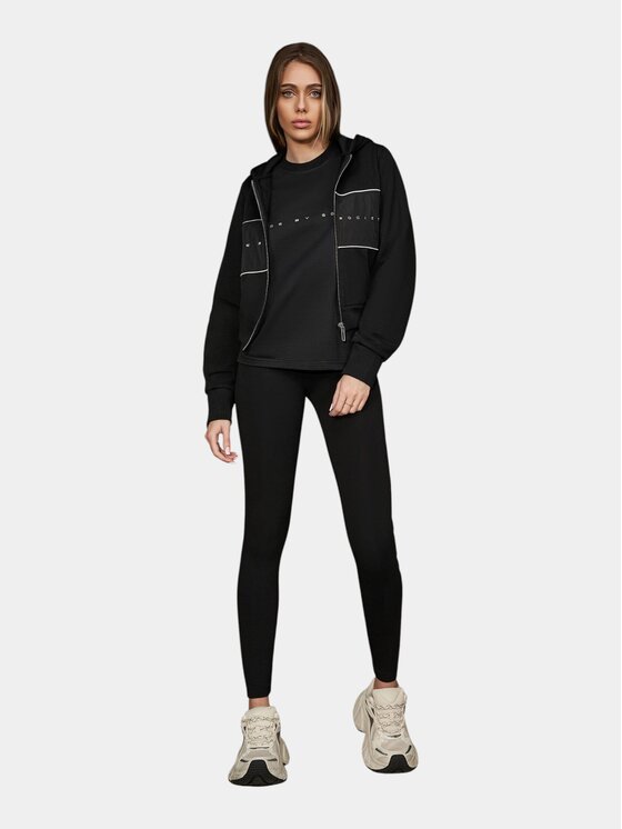 MADE BY SOCIETY MADE BY SOCIETY Ścierka Pantaloni leggings - P26801 Czarny Basic Fit