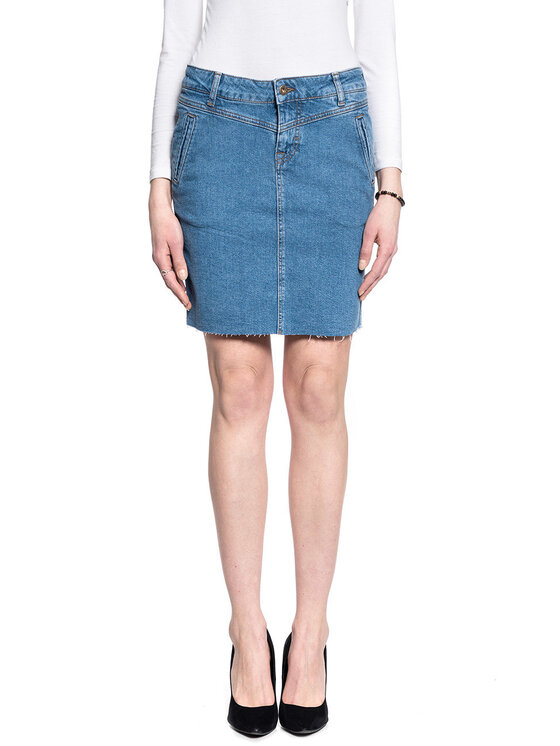 Mustang Mustang Minigonna LAURA SKIRT Blu Regular Fit