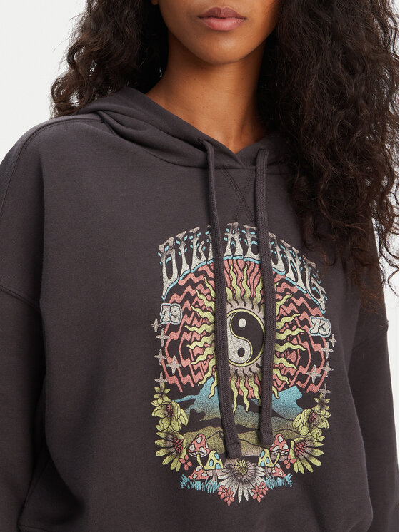 Billabong Billabong Mikina All Time EBJFT00146 Čierna Boxy Fit