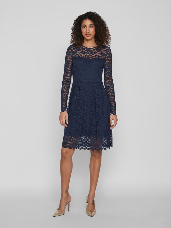 Vila Vila Coctailkleid Kalila 14078211 Dunkelblau Regular Fit