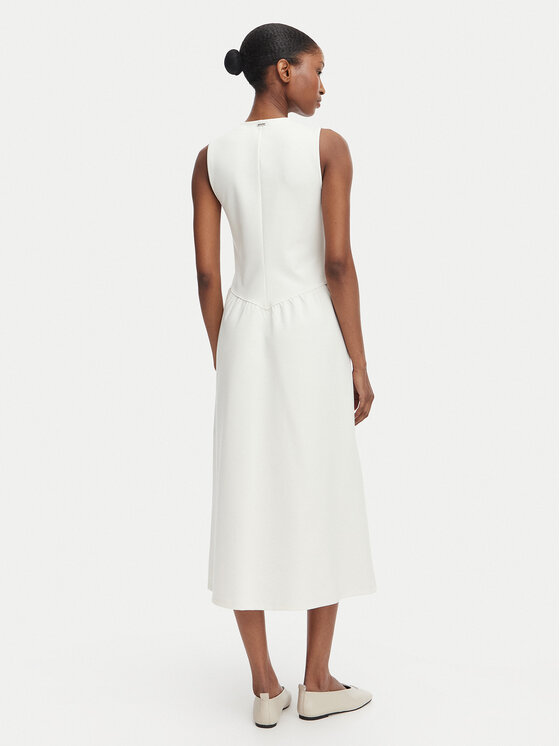 Calvin Klein Calvin Klein Coctailkleid LV044G207G Creme A-Line Fit