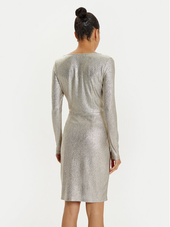OUI OUI Koktélruha 88935 Arany Slim Fit