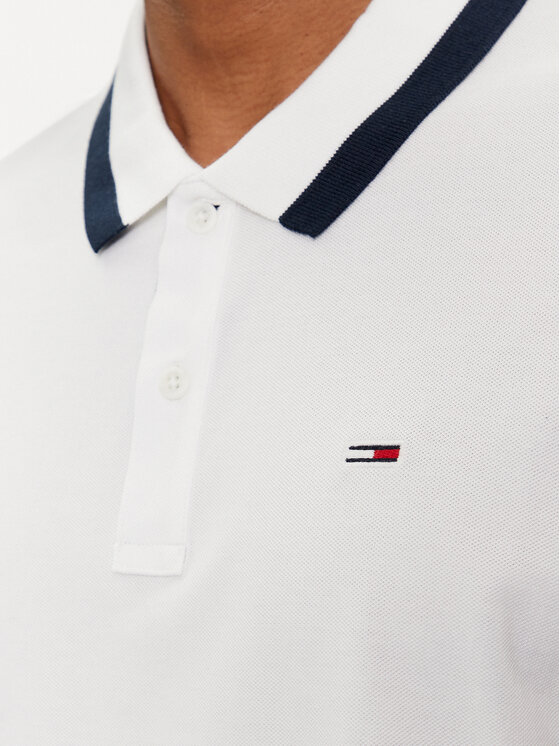 Tommy Jeans Tommy Jeans Поло DM0DM18313 Білий Regular Fit