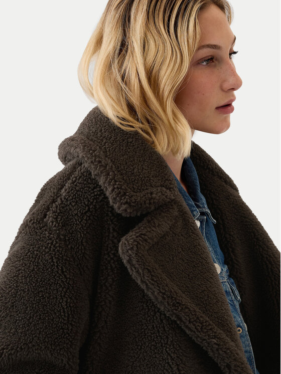 Gap Gap Kožuch 500901-00 Hnedá Relaxed Fit