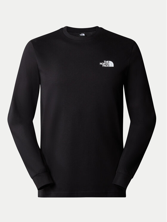 The North Face The North Face Longsleeve Redbox NF0A87NN Czarny Regular Fit