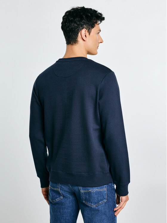 BIG STAR BIG STAR Bluza MARLTONES Granatowy Basic Fit