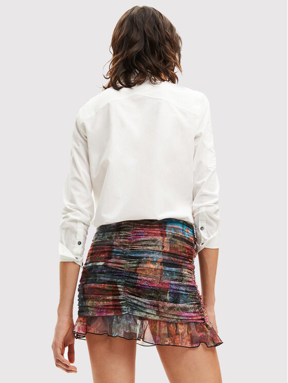 Desigual Desigual Marškiniai Bear 22WWCW06 Balta Regular Fit