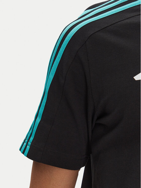 adidas adidas Polo majica Mercedes - AMG Petronas Formula One Team DNA JV5430 Črna Regular Fit