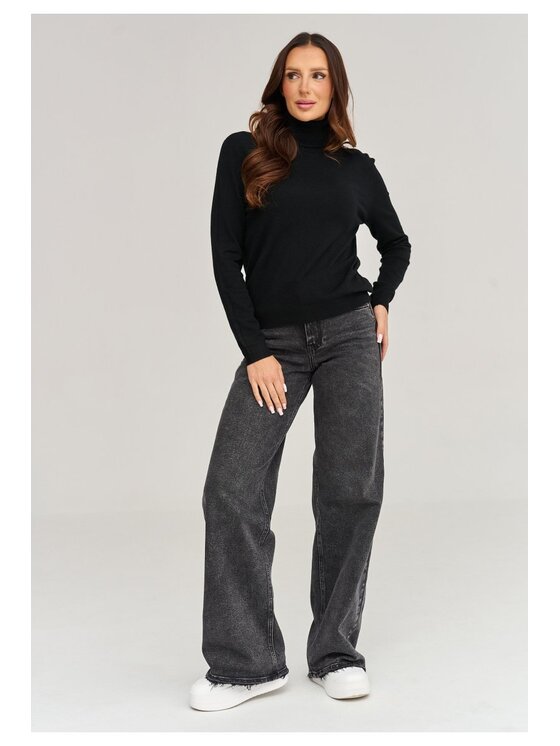 Makadamia Makadamia Golf C106 Czarny Loose Fit