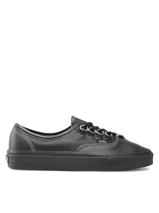 mens vans black leather