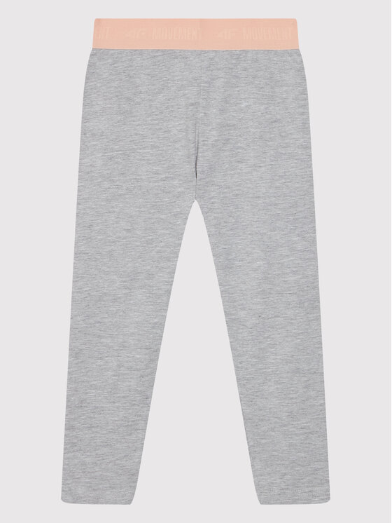 4F 4F Legginsy HJL22-JLEG004 Szary Slim Fit