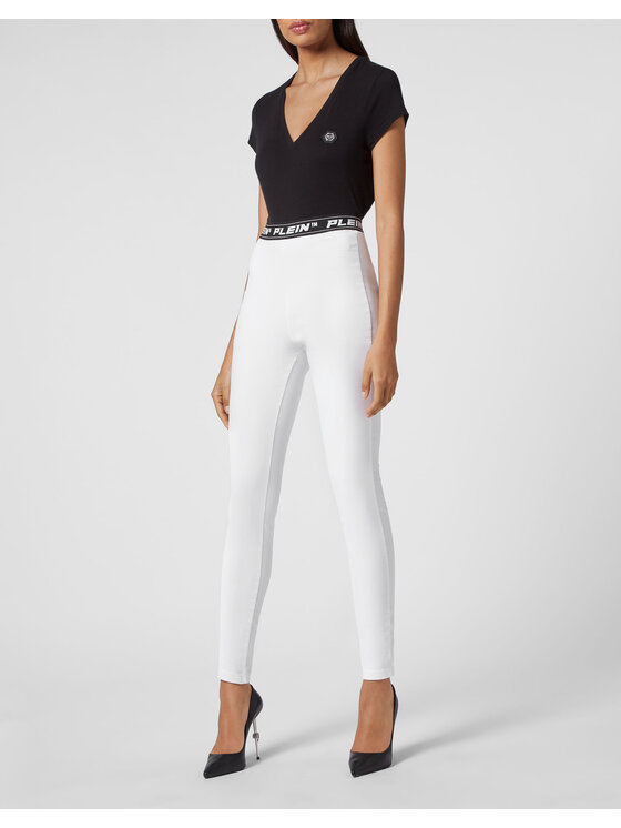PHILIPP PLEIN PHILIPP PLEIN Jeansy 2369 Bílá Jegging Fit
