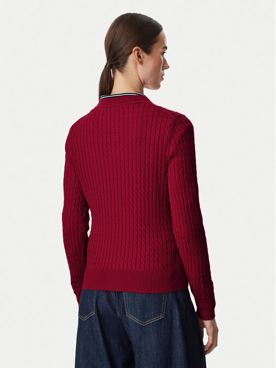 Tommy Hilfiger Tommy Hilfiger Sweter WW0WW44993 Czerwony Regular Fit