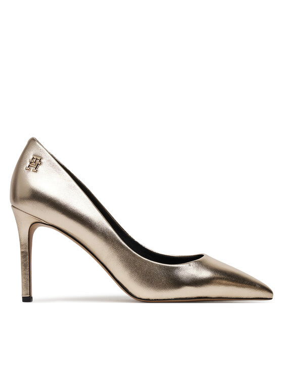 Pantofi cu toc subțire Tommy Hilfiger Femei, Mărimea: 40, Auriu, FW0FW08156