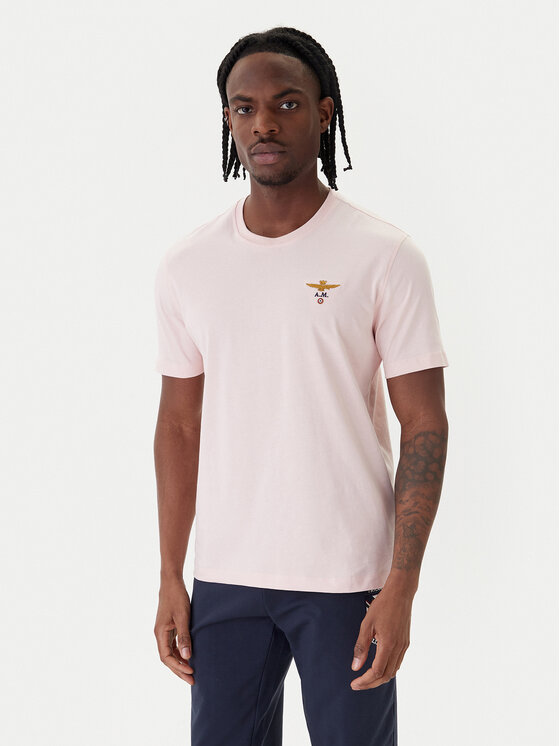 Aeronautica Militare Tricou 261TS1580UJ00372 Roz Regular Fit