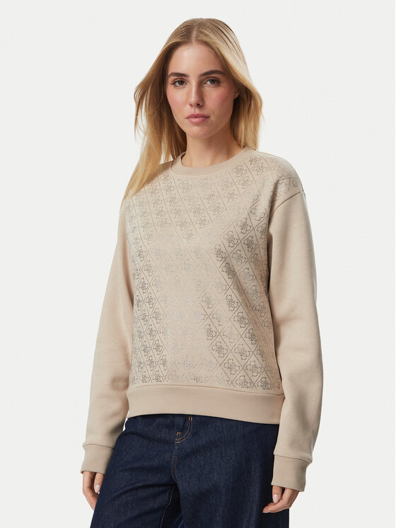 Guess Guess Світшот W6BQ14 K6060 Бежевий Regular Fit