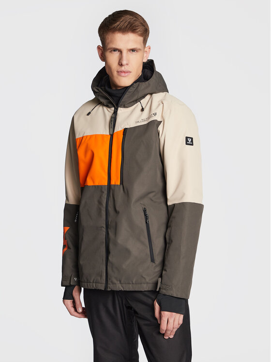 Brunotti Brunotti Slidinėjimo striukė Flynners 2221200103 Chaki Regular Fit