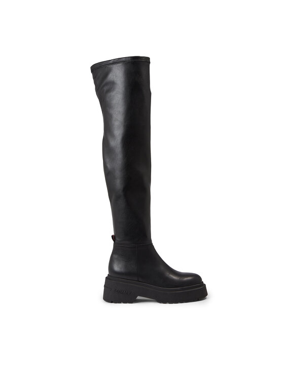 Tommy Jeans Stivali sopra il ginocchio Tjw Over The Knee Boots EN0EN02254 Nero, taglia : 38