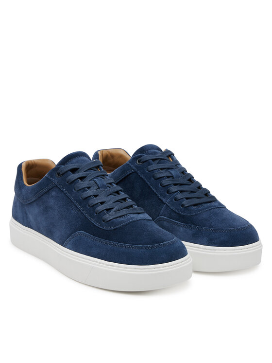 Calvin Klein Calvin Klein Sneakersy Clean Cup Low Laceup Oxf Su HM0HM01880 Granatowy