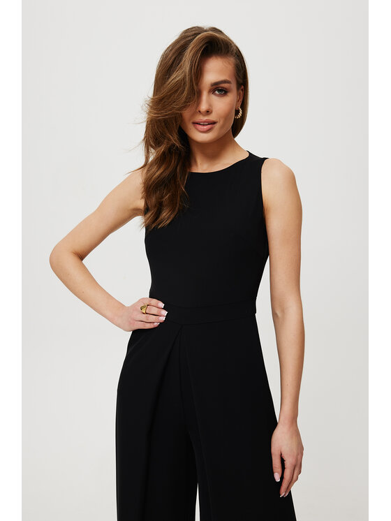 Makover Makover Jumpsuit K184 Nero Modern Slim Fit