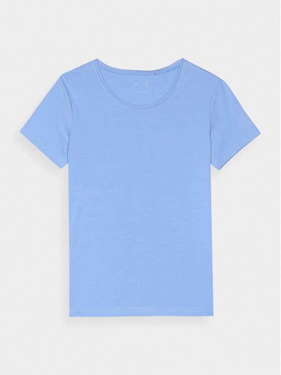 4F 4F T-Shirt 4FWMM00TTSHF1846-32S Niebieski Slim Fit
