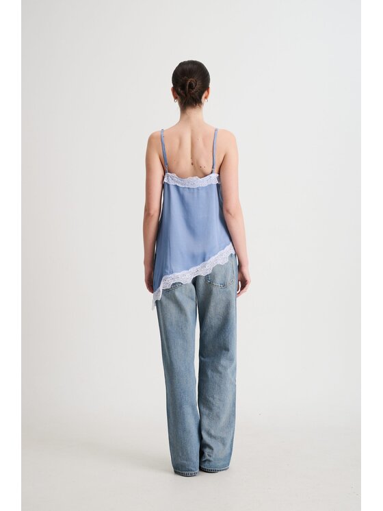 ROSE AVENUE ROSE AVENUE Top CELINE Niebieski Regular Fit