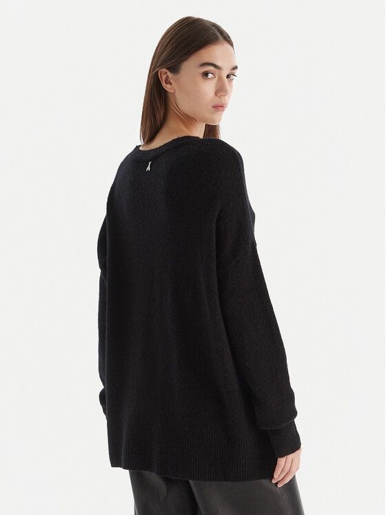 Patrizia Pepe Patrizia Pepe Sveter 2K0326 K293 Čierna Regular Fit