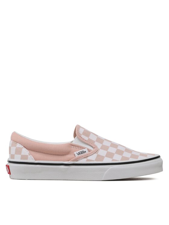 Vans rose shop gold slip on