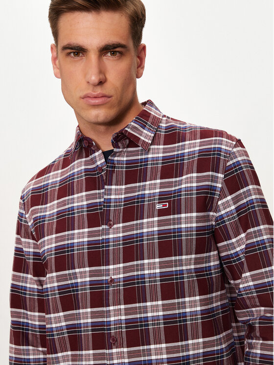 Tommy Jeans Tommy Jeans Srajca DM0DM19648 Rdeča Regular Fit