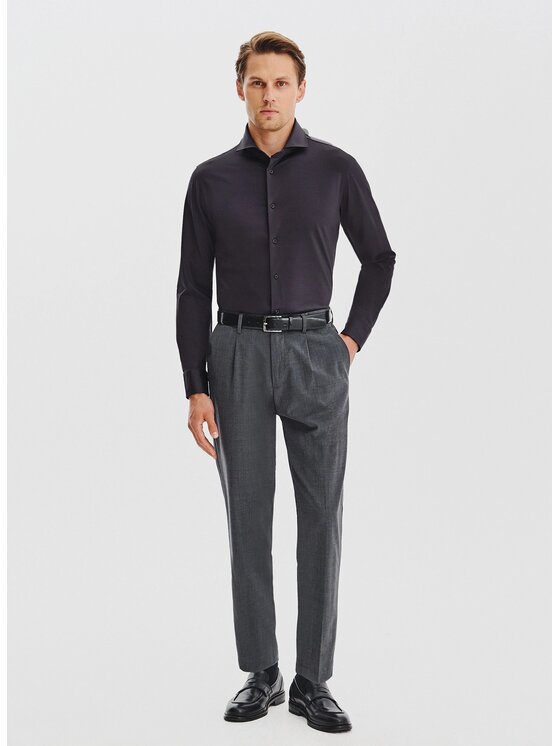 Pako Lorente Pako Lorente Koszula P25WF-1X-025 Szary Classic Fit