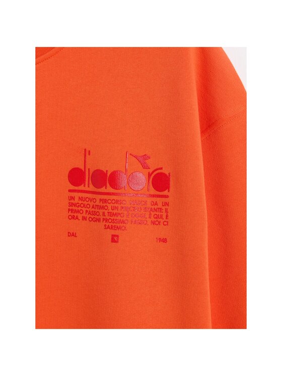 Diadora Diadora Bluza SWEATSHIRT CREW MANIFESTO Pomarańczowy Basic Fit
