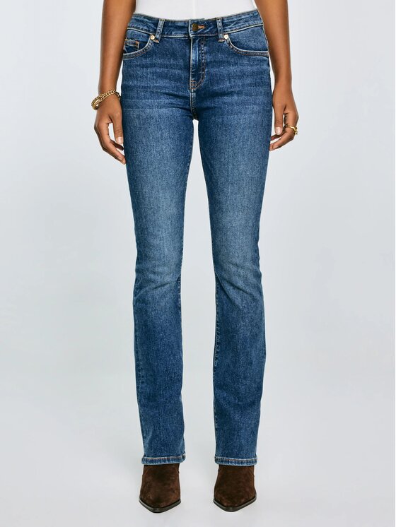 BIG STAR BIG STAR Jeansy ADELA_BOOTCUT_536_190 Granatowy Bootcut Fit