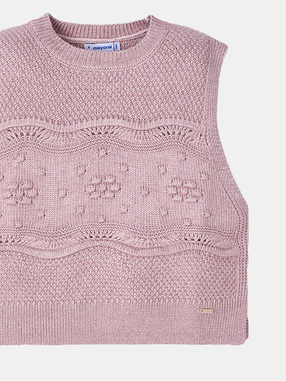 Mayoral Mayoral Γιλέκο 4364 Ροζ Regular Fit