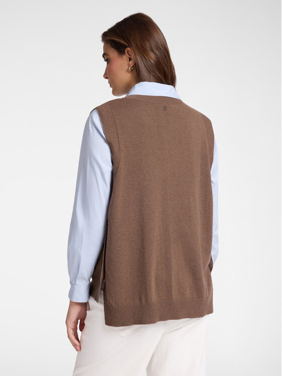 Elena Mirò Elena Mirò Cardigan M579Z000720N022 Marrone Regular Fit