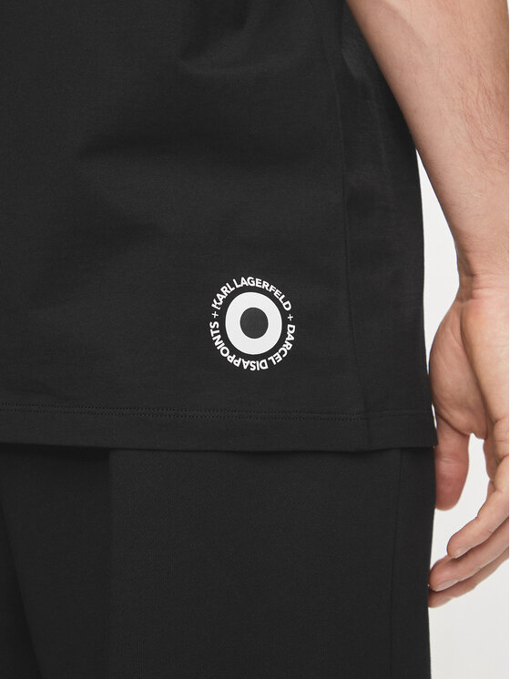 KARL LAGERFELD KARL LAGERFELD Tričko 755098 542270 Čierna Regular Fit