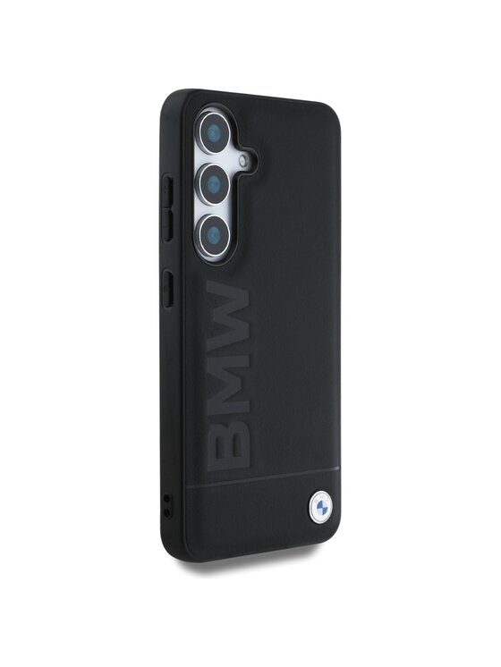 BMW Motorsport BMW Motorsport Etui na telefon Leather Big Wordmark Czarny