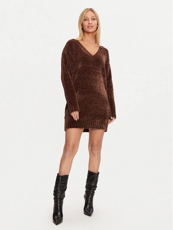 Guess Guess Трикотажна сукня Talia W4BR72 Z3HH2 Коричневий Regular Fit