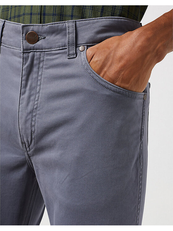 Wrangler Wrangler Spodnie materiałowe LARSTON Szary Slim Fit