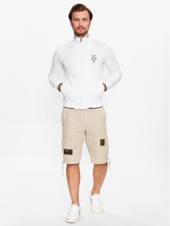 Aeronautica Militare Aeronautica Militare Auduma šorti 231BE041CT1122 Bēšs Regular Fit