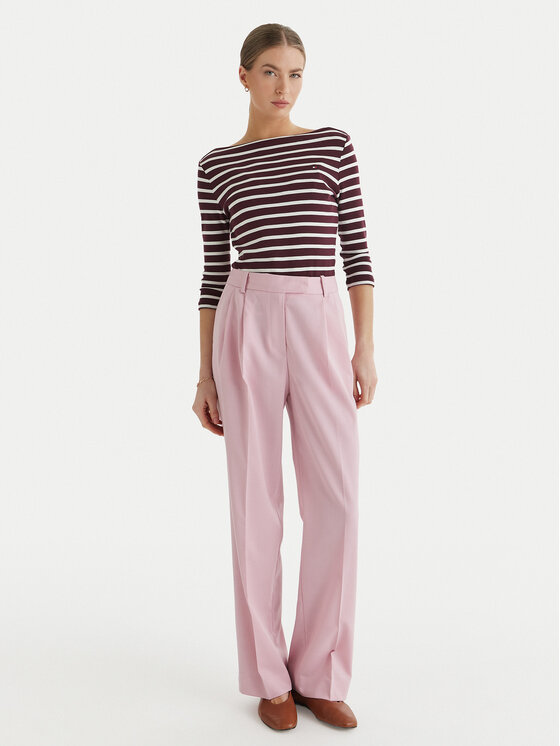 Tommy Hilfiger Tommy Hilfiger Spodnie materiałowe Timeless WW0WW48352 Różowy Straight Fit