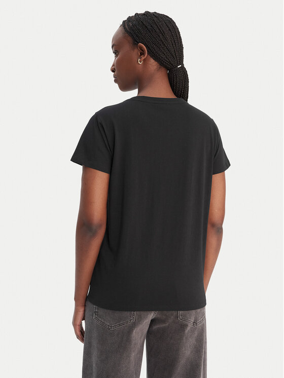 Liu Jo Sport Liu Jo Sport T-särk TA6056 JS923 Must Regular Fit