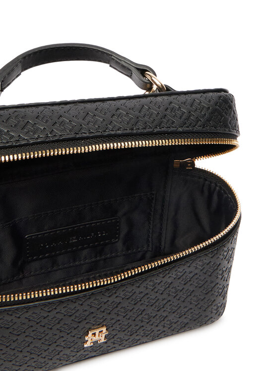 Tommy Hilfiger Tommy Hilfiger Τσάντα Th Icon Chain Vanity Bag Mono AW0AW19021 Μαύρο
