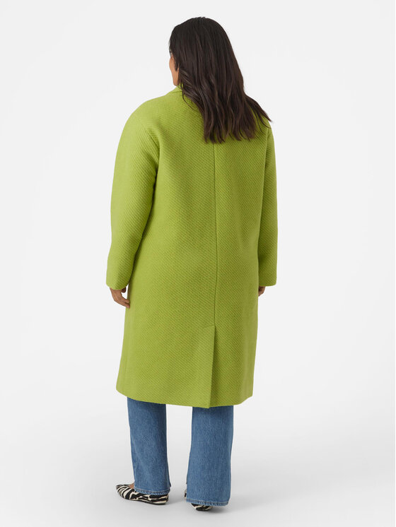 Vero Moda Curve Vero Moda Curve Vilnonis paltas 10296650 Žalia Regular Fit