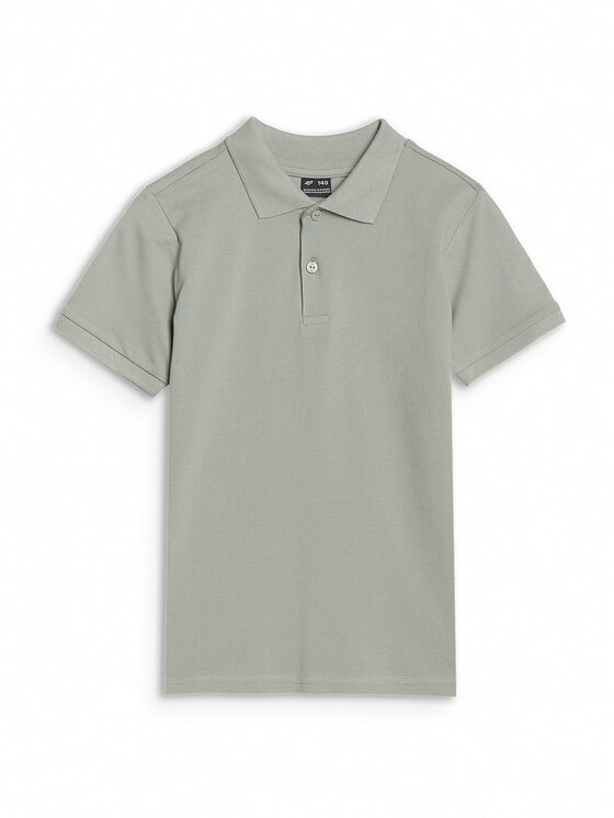 4F 4F Polo BASIC+ Zielony Regular Fit