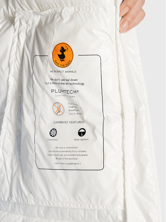 Save The Duck Save The Duck Зимно яке D45510W-LUCK15 Бял Regular Fit