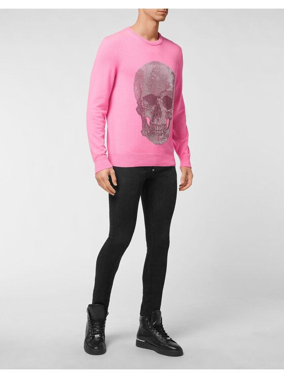 PHILIPP PLEIN PHILIPP PLEIN S dlouhým rukávem 1637 Růžová Regular Fit