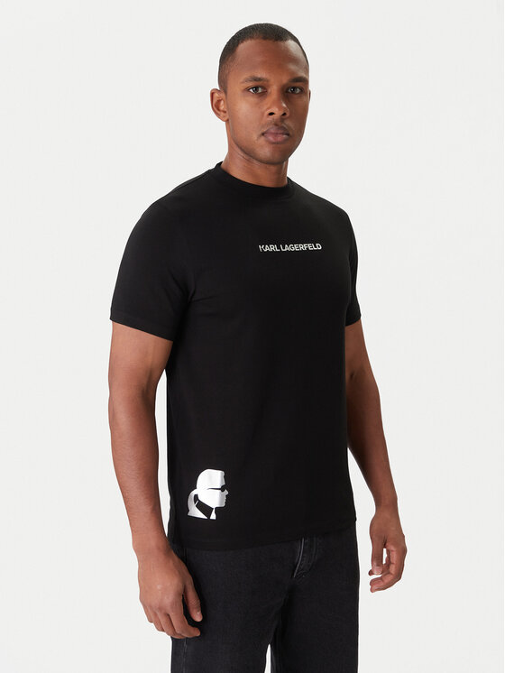 KARL LAGERFELD KARL LAGERFELD T-Shirt 755403 554235 Černá Slim Fit