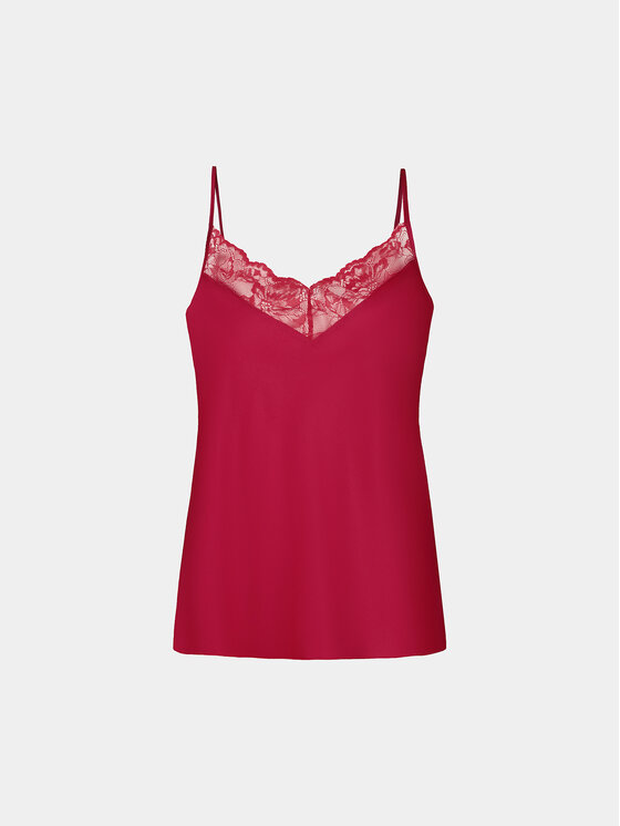 Dorina Dorina Koszulka piżamowa Pure Silk DCCA0001SK002 Czerwony Regular Fit