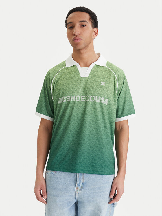 DC Shoes DC Shoes Póló Soccer EDYKT03546 Zöld Boxy Fit