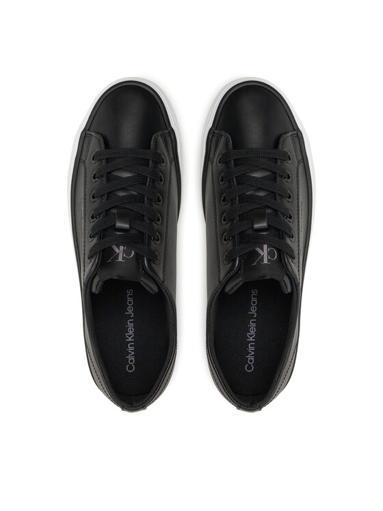Calvin Klein Jeans Calvin Klein Jeans Tenisice Bold Vulc Flatf Low Lth In YW0YW01633 Crna